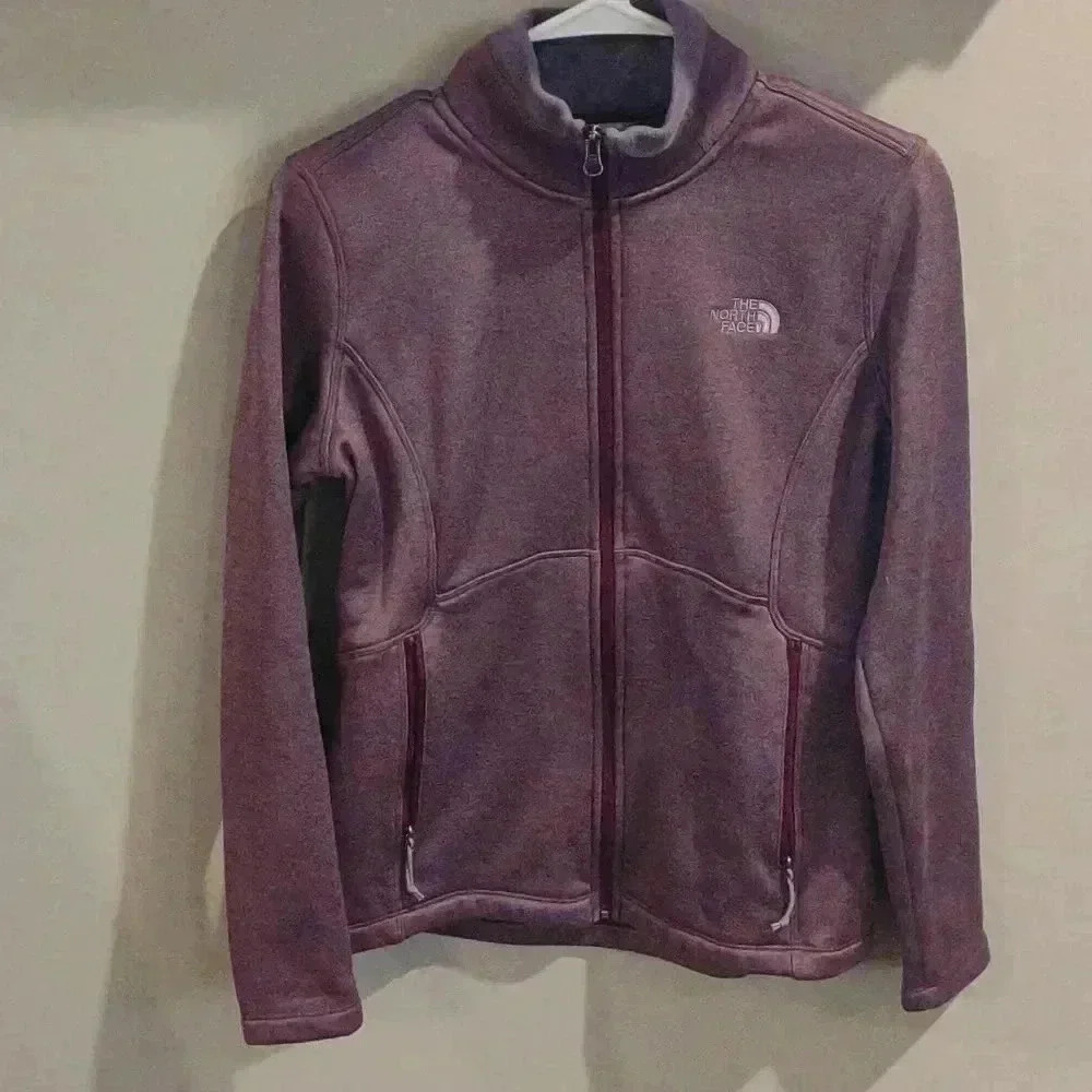 The North Face Agave women's purple zip up jacket medium